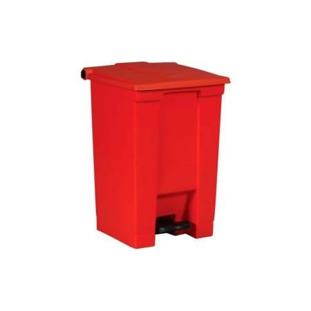 Rubbermaid Commercial Rubbermaid Fire Safe Step On Plastic Container, 12 Gallon, Red - FG614400RED FG614400RED*